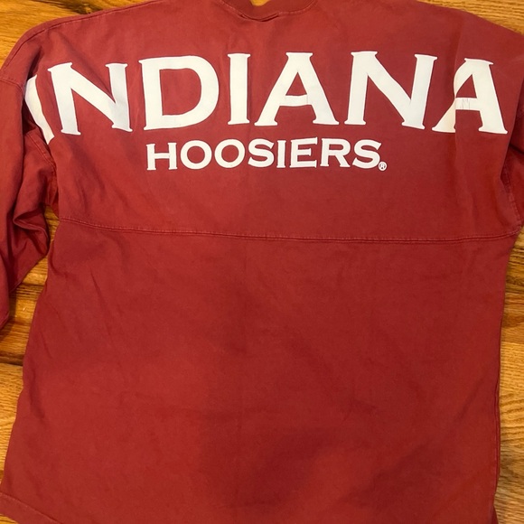 Vintage Indiana University Long Sleeve Crewneck Red Shirt Size Medium - Picture 5 of 8